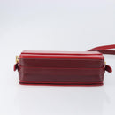 BURBERRY Grace Shoulder Bag Leather Red Gold Tone Auth bs37892A-9