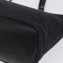 Salvatore Ferragamo Gancini Tote Bag Canvas Black Silver Auth bs37893A-11