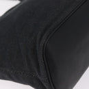 Salvatore Ferragamo Gancini Tote Bag Canvas Black Silver Auth bs37893A-12