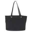 Salvatore Ferragamo Gancini Tote Bag Canvas Black Silver Auth bs37893A-3