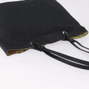Salvatore Ferragamo Gancini Tote Bag Canvas Black Silver Auth bs37893A-6