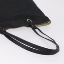 Salvatore Ferragamo Gancini Tote Bag Canvas Black Silver Auth bs37893A-7