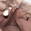Salvatore Ferragamo Tote Bag Canvas Brown Silver Auth bs37897-17
