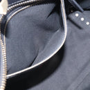 Valentino Rock Studs Hand Bag Leather 2way Black Gold Tone Auth bs37898-25