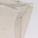 HERMES Vinyl Kelly Hand Bag Clear Gold Tone Auth bs37899-11