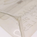 HERMES Vinyl Kelly Hand Bag Clear Gold Tone Auth bs37899-12