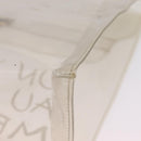 HERMES Vinyl Kelly Hand Bag Clear Gold Tone Auth bs37899-13