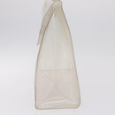 HERMES Vinyl Kelly Hand Bag Clear Gold Tone Auth bs37899-4