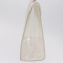 HERMES Vinyl Kelly Hand Bag Clear Gold Tone Auth bs37899-5