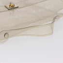 HERMES Vinyl Kelly Hand Bag Clear Gold Tone Auth bs37899-7