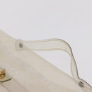 HERMES Vinyl Kelly Hand Bag Clear Gold Tone Auth bs37899-8