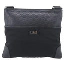 GUCCI GuccissimaGG Shoulder Bag Leather Black Silver 161822 Auth bs37902-2