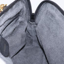 GUCCI Bamboo Hand Bag Leather 2way Black Gold Tone 000 2058 0290 0 Auth bs37903-19