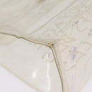 HERMES Vinyl Kelly Hand Bag Clear Gold Tone Auth bs37905-13