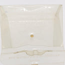 HERMES Vinyl Kelly Hand Bag Clear Gold Tone Auth bs37905-17