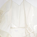 HERMES Vinyl Kelly Hand Bag Clear Gold Tone Auth bs37905-20