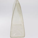 HERMES Vinyl Kelly Hand Bag Clear Gold Tone Auth bs37905-5