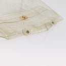 HERMES Vinyl Kelly Hand Bag Clear Gold Tone Auth bs37905-6
