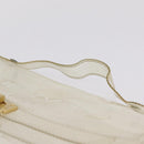 HERMES Vinyl Kelly Hand Bag Clear Gold Tone Auth bs37905-8