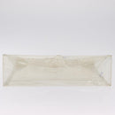 HERMES Vinyl Kelly Hand Bag Clear Gold Tone Auth bs37905-9