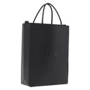 FENDI Pack Shopping Bag Small Hand Bag Leather Black Silver 7VA512 Auth bs37907-1