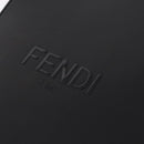 FENDI Pack Shopping Bag Small Hand Bag Leather Black Silver 7VA512 Auth bs37907-15