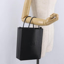 FENDI Pack Shopping Bag Small Hand Bag Leather Black Silver 7VA512 Auth bs37907-22