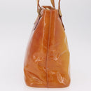 LOUIS VUITTON Monogram Vernis Houston Hand Bag Beige M91004 LV Auth bs37911-5