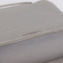 CHANEL Choco Bar Hand Bag Nylon Gray Silver CC Auth bs37919-12