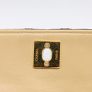 CHANEL Matelasse Chain Shoulder Bag Lamb Skin Beige Gold Tone CC Auth bs37920-15