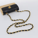 CHANEL Matelasse Chain Shoulder Bag Lamb Skin Beige Gold Tone CC Auth bs37920-7