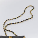 CHANEL Matelasse Chain Shoulder Bag Lamb Skin Beige Gold Tone CC Auth bs37920-8