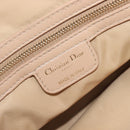 Christian Dior Lady Dior Canage Hand Bag Nylon Beige Gold Auth bs37921A-23