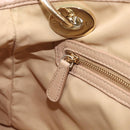 Christian Dior Lady Dior Canage Hand Bag Nylon Beige Gold Auth bs37921A-27
