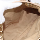Christian Dior Lady Dior Canage Hand Bag Nylon Beige Gold Auth bs37921A-31