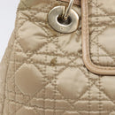 Christian Dior Lady Dior Canage Hand Bag Nylon Beige Gold Auth bs37921A-4