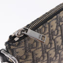 Christian Dior Oblique Clutch Bag Canvas Navy Silver Auth bs37922-13