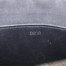 Christian Dior Oblique Clutch Bag Canvas Navy Silver Auth bs37922-15