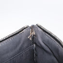Christian Dior Oblique Clutch Bag Canvas Navy Silver Auth bs37922-19