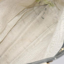 CHANEL Choco Bar Tote Bag Canvas Gray Gold CC Auth bs37923-22