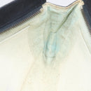 CHANEL Bicolore Clutch Bag Lamb Skin Black Gold Tone CC Auth bs37924-16