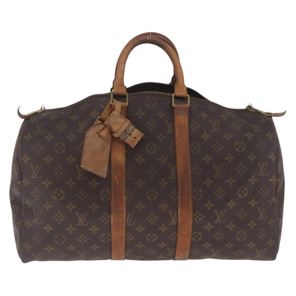 LOUIS VUITTON Monogram Keepall 45 Boston Bag M41428 LV Auth bs37927
