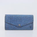 LOUIS VUITTON Monogram Epi Wallet 2 Set Blue LV Auth bs37932-11