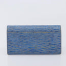LOUIS VUITTON Monogram Epi Wallet 2 Set Blue LV Auth bs37932-12