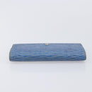 LOUIS VUITTON Monogram Epi Wallet 2 Set Blue LV Auth bs37932-14