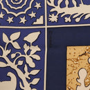HERMES Carre 90 Scarf ""EARLY AMERICA"" Silk Blue Auth bs37948-11