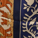 HERMES Carre 90 Scarf ""EARLY AMERICA"" Silk Blue Auth bs37948-12