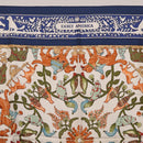 HERMES Carre 90 Scarf ""EARLY AMERICA"" Silk Blue Auth bs37948-3