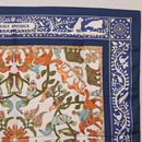 HERMES Carre 90 Scarf ""EARLY AMERICA"" Silk Blue Auth bs37948-4