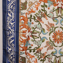 HERMES Carre 90 Scarf ""EARLY AMERICA"" Silk Blue Auth bs37948-5